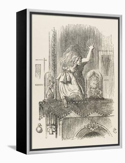 Alice Looking Through the Looking Glass 1 of 2: This Side-John Tenniel-Framed Premier Image Canvas