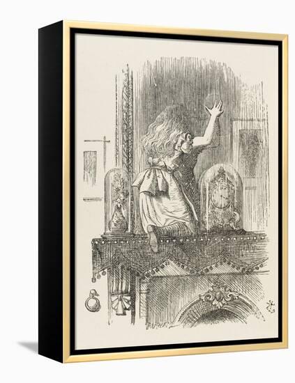 Alice Looking Through the Looking Glass 1 of 2: This Side-John Tenniel-Framed Premier Image Canvas