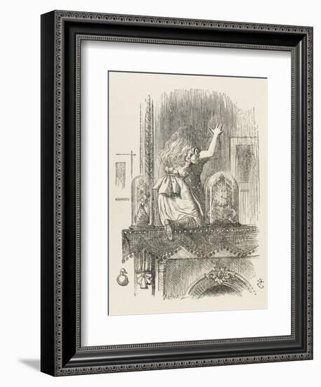 Alice Looking Through the Looking Glass 1 of 2: This Side-John Tenniel-Framed Premium Photographic Print