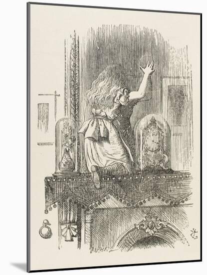 Alice Looking Through the Looking Glass 1 of 2: This Side-John Tenniel-Mounted Photographic Print
