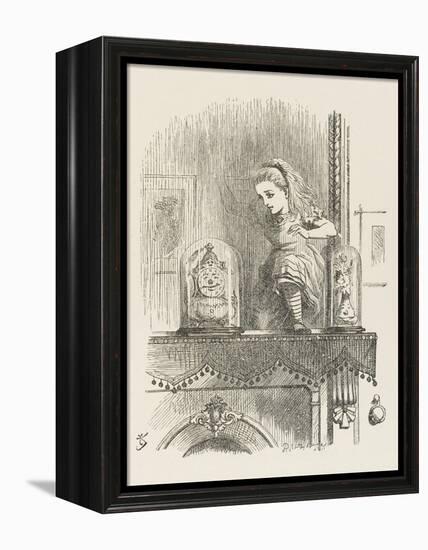 Alice Looking Through the Looking Glass 2 of 2: The Other Side-John Tenniel-Framed Premier Image Canvas