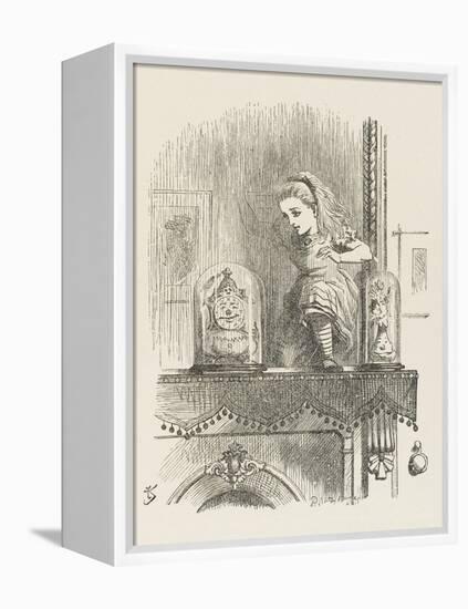 Alice Looking Through the Looking Glass 2 of 2: The Other Side-John Tenniel-Framed Premier Image Canvas