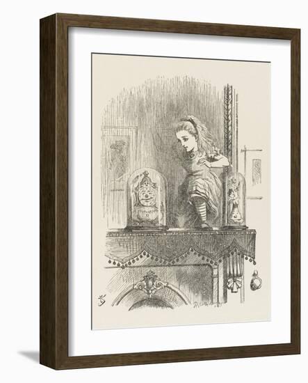 Alice Looking Through the Looking Glass 2 of 2: The Other Side-John Tenniel-Framed Photographic Print