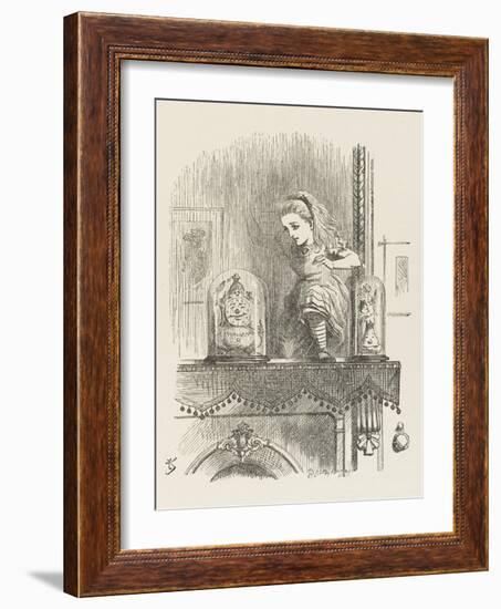 Alice Looking Through the Looking Glass 2 of 2: The Other Side-John Tenniel-Framed Photographic Print