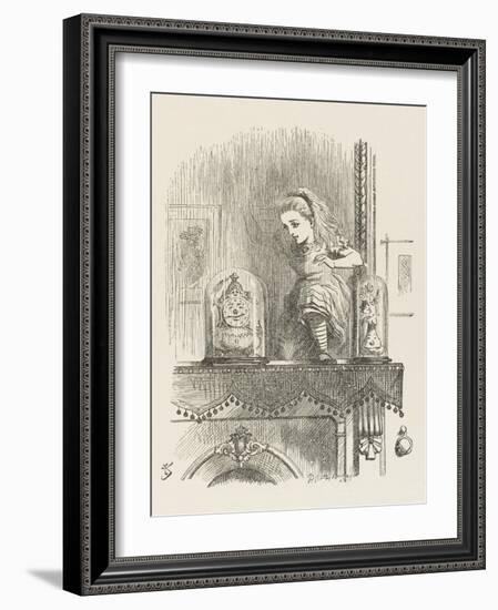 Alice Looking Through the Looking Glass 2 of 2: The Other Side-John Tenniel-Framed Photographic Print