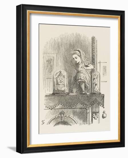 Alice Looking Through the Looking Glass 2 of 2: The Other Side-John Tenniel-Framed Photographic Print