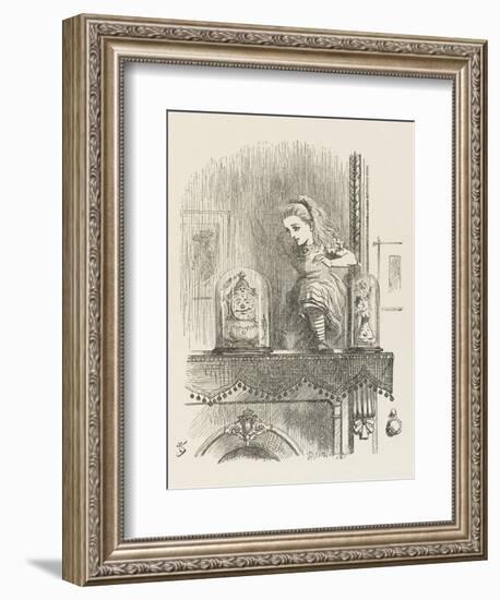 Alice Looking Through the Looking Glass 2 of 2: The Other Side-John Tenniel-Framed Photographic Print