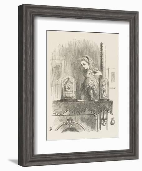 Alice Looking Through the Looking Glass 2 of 2: The Other Side-John Tenniel-Framed Photographic Print