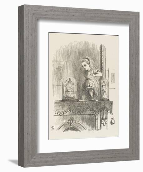 Alice Looking Through the Looking Glass 2 of 2: The Other Side-John Tenniel-Framed Photographic Print