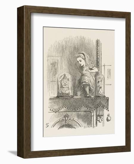 Alice Looking Through the Looking Glass 2 of 2: The Other Side-John Tenniel-Framed Photographic Print