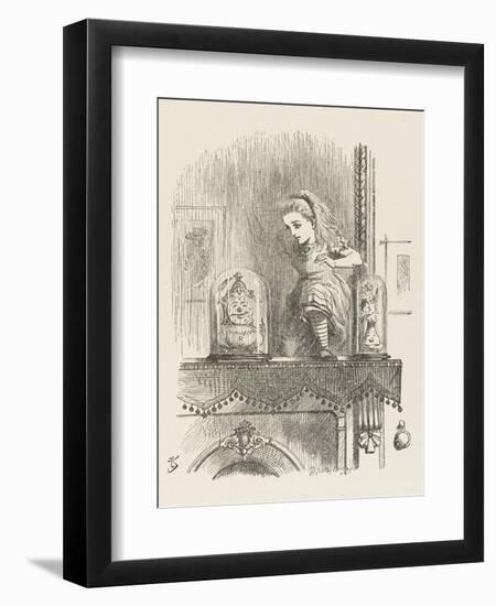 Alice Looking Through the Looking Glass 2 of 2: The Other Side-John Tenniel-Framed Photographic Print