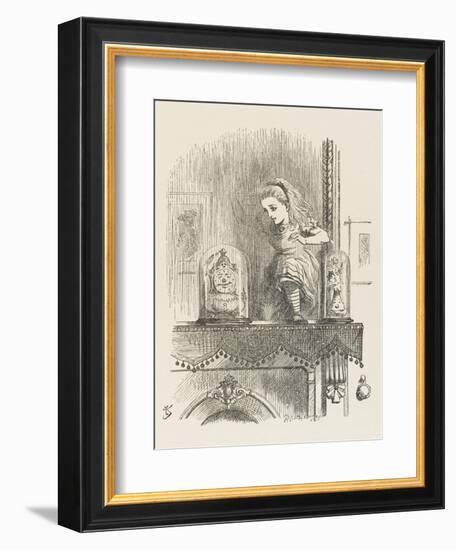 Alice Looking Through the Looking Glass 2 of 2: The Other Side-John Tenniel-Framed Photographic Print