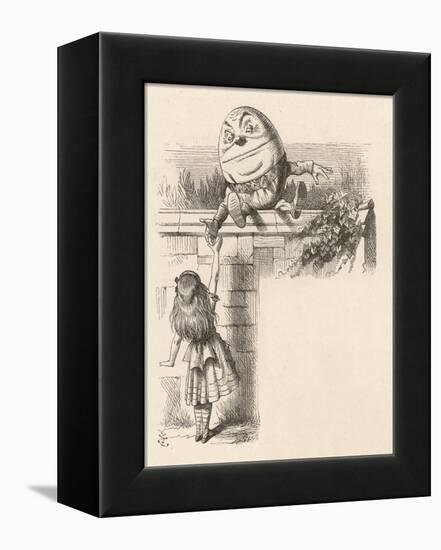 Alice Meets Humpty-Dumpty-John Tenniel-Framed Premier Image Canvas