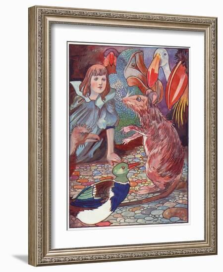 Alice, Mouse's Tale-Charles Robinson-Framed Art Print