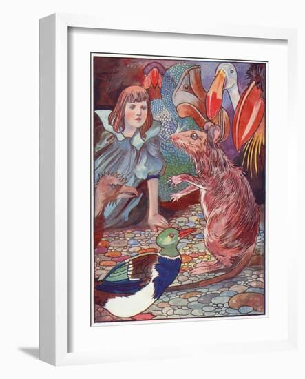 Alice, Mouse's Tale-Charles Robinson-Framed Art Print