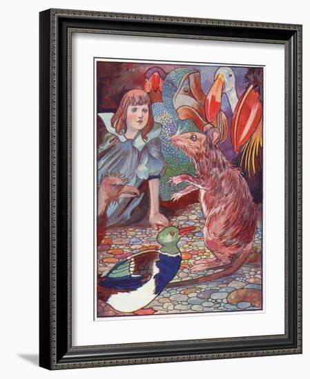 Alice, Mouse's Tale-Charles Robinson-Framed Art Print
