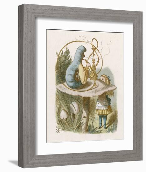 Alice Mushroom-null-Framed Giclee Print