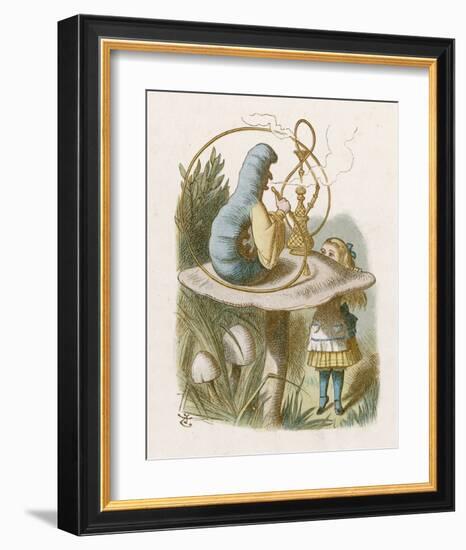 Alice Mushroom-null-Framed Giclee Print