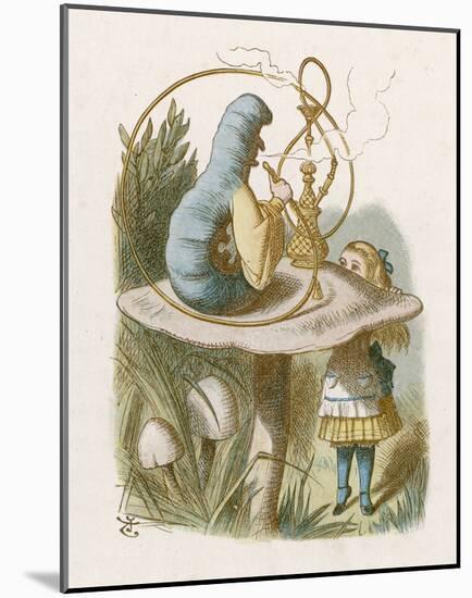 Alice Mushroom-null-Mounted Giclee Print