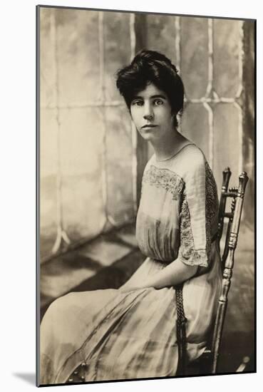 Alice Paul, American Suffragette and Author of an Equal Rights Amendment, 1910s-null-Mounted Photo