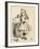 Alice Peering at the Drink Me Bottle, from 'Alice's Adventures in Wonderland' by Lewis Carroll,…-John Tenniel-Framed Giclee Print