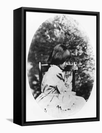 Alice Pleasance Liddell 1858-Lewis Carroll-Framed Premier Image Canvas