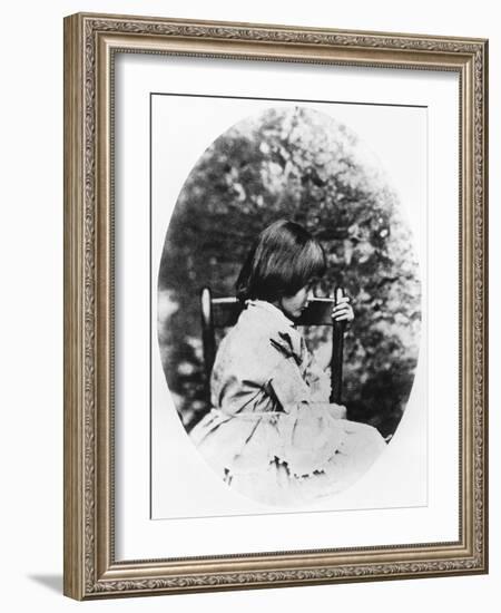 Alice Pleasance Liddell 1858-Lewis Carroll-Framed Giclee Print