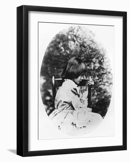 Alice Pleasance Liddell 1858-Lewis Carroll-Framed Giclee Print