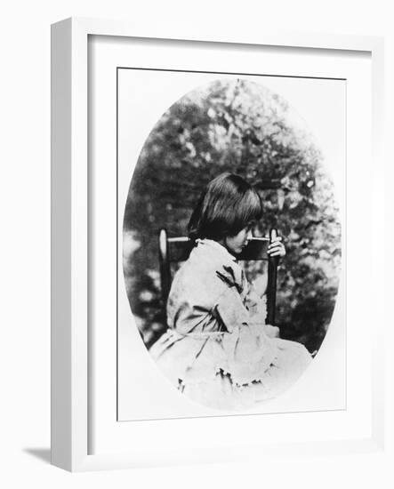 Alice Pleasance Liddell 1858-Lewis Carroll-Framed Giclee Print