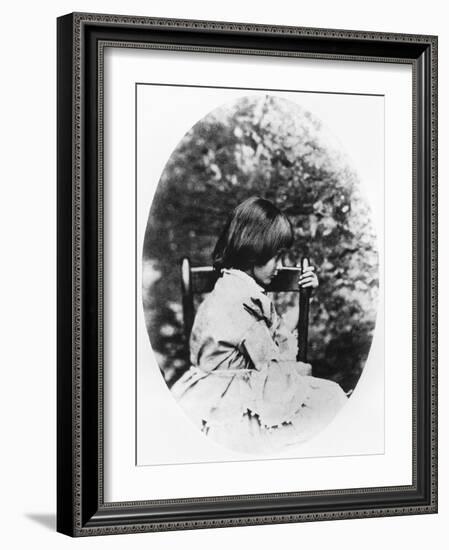 Alice Pleasance Liddell 1858-Lewis Carroll-Framed Giclee Print