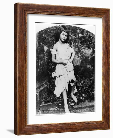 Alice Pleasance Liddell as the Beggar Maid-Lewis Carroll-Framed Giclee Print