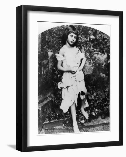 Alice Pleasance Liddell as the Beggar Maid-Lewis Carroll-Framed Giclee Print