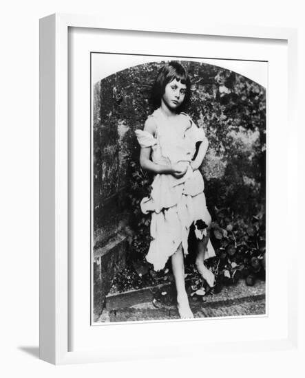 Alice Pleasance Liddell as the Beggar Maid-Lewis Carroll-Framed Giclee Print