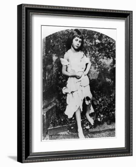 Alice Pleasance Liddell as the Beggar Maid-Lewis Carroll-Framed Giclee Print