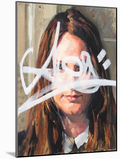 Alice - Redacted (Oil on Canvas)-Aaron Bevan-Bailey-Mounted Giclee Print