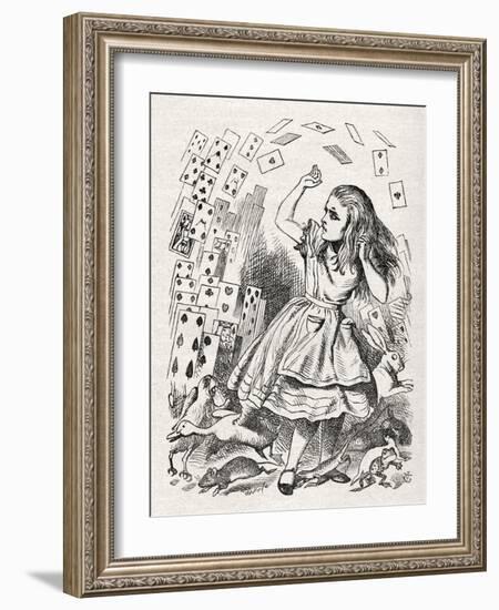 Alice - returning from-John Tenniel-Framed Giclee Print