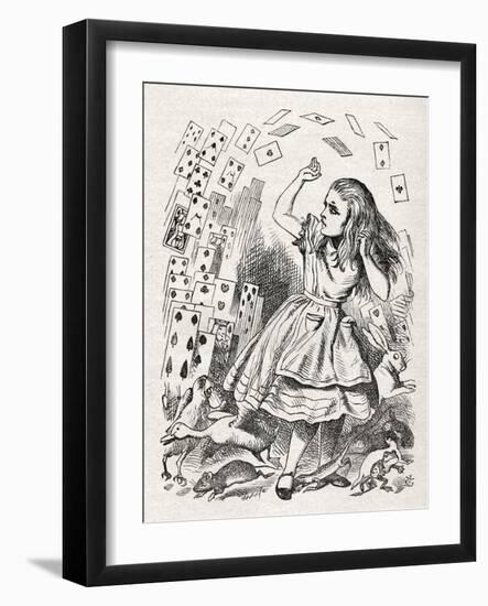 Alice - returning from-John Tenniel-Framed Giclee Print