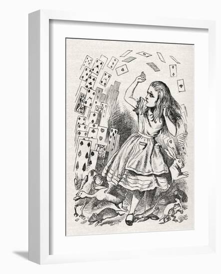 Alice - returning from-John Tenniel-Framed Giclee Print