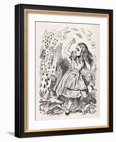 Alice - returning from-John Tenniel-Framed Giclee Print