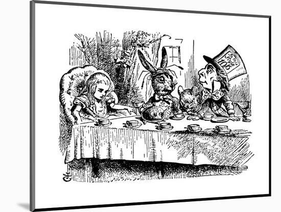 Alice's Adventure's in Wonderland-John Tenniel-Mounted Premium Giclee Print