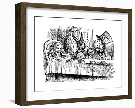 Alice's Adventure's in Wonderland-John Tenniel-Framed Premium Giclee Print