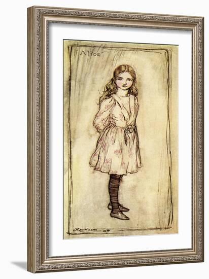 Alice 's Adventures in Wonderland by Lewis Carroll-Arthur Rackham-Framed Giclee Print