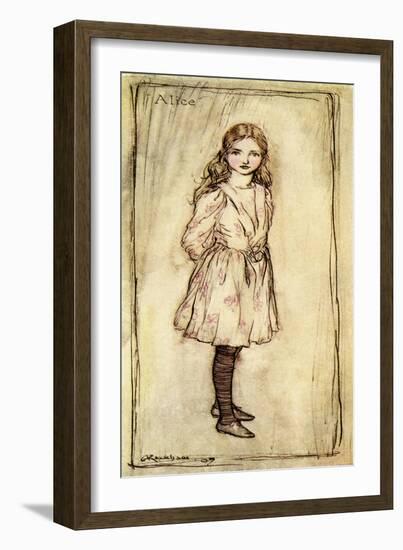 Alice 's Adventures in Wonderland by Lewis Carroll-Arthur Rackham-Framed Giclee Print