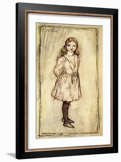 Alice 's Adventures in Wonderland by Lewis Carroll-Arthur Rackham-Framed Giclee Print