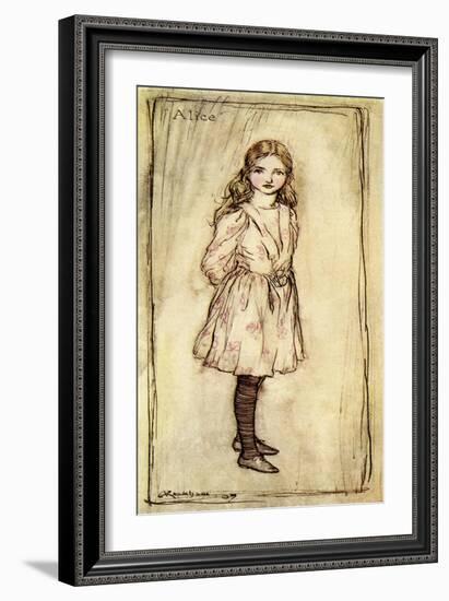 Alice 's Adventures in Wonderland by Lewis Carroll-Arthur Rackham-Framed Giclee Print