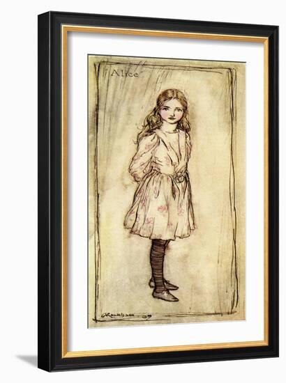 Alice 's Adventures in Wonderland by Lewis Carroll-Arthur Rackham-Framed Giclee Print