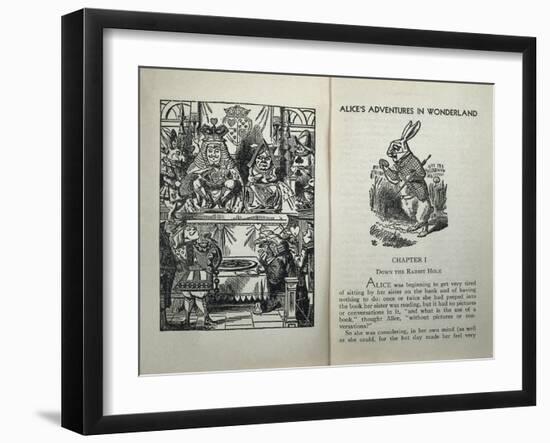 Alice's Adventures in Wonderland'-null-Framed Art Print