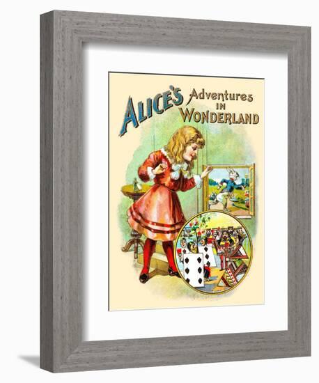 Alice's Adventures in Wonderland-John Tenniel-Framed Art Print