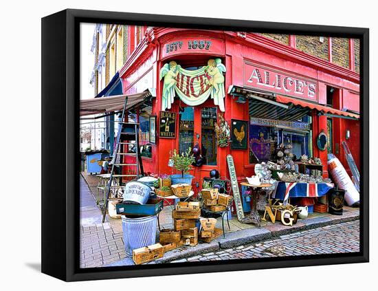 Alice's Antiques, Portobello Road in Notting Hill, London-Anna Siena-Framed Premier Image Canvas