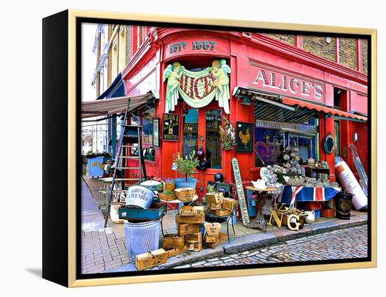 Alice's Antiques, Portobello Road in Notting Hill, London-Anna Siena-Framed Premier Image Canvas